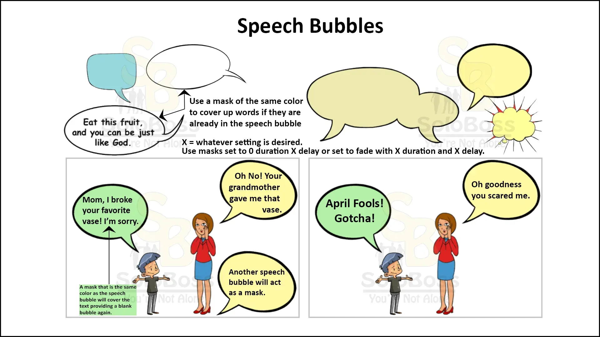 Using speech bubbles in Doodly.