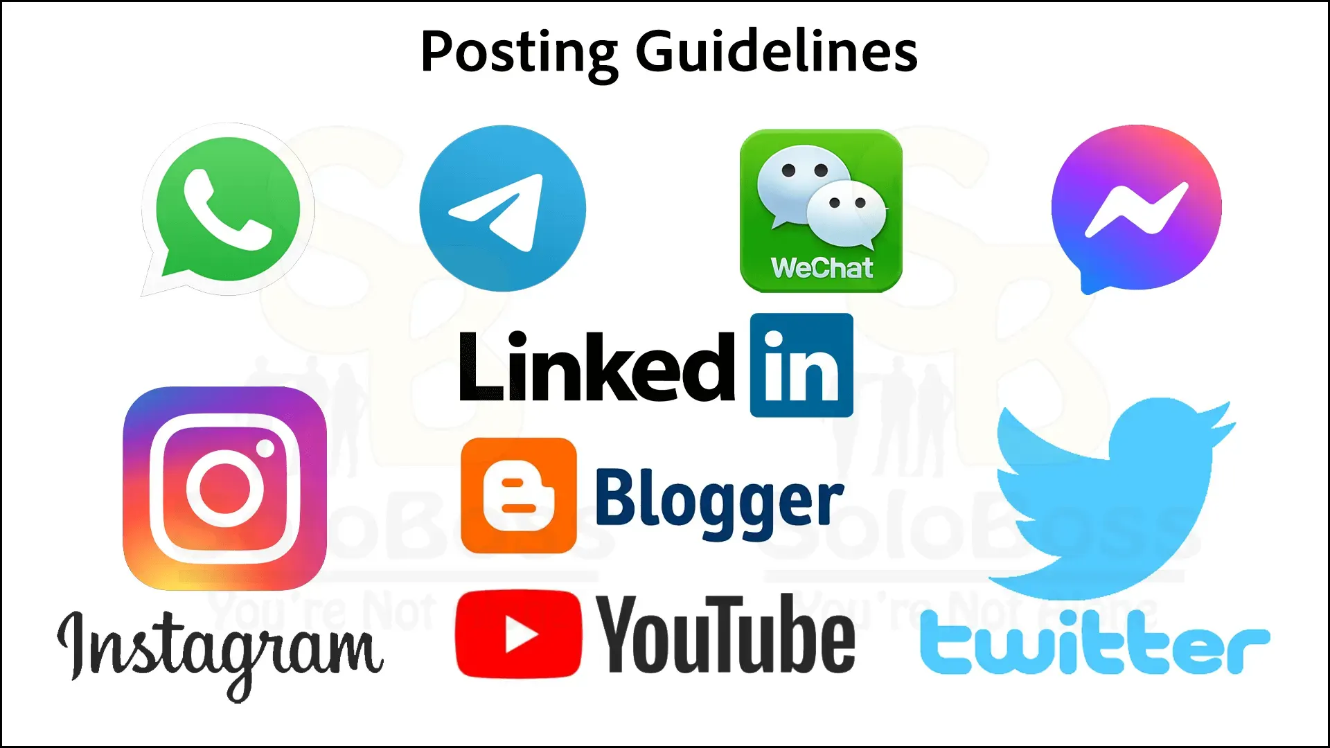 Displays various social media icons, including YouTube, Twitter, Blogger, LinkedIn, Instagram and more, to which a video production can be posted.